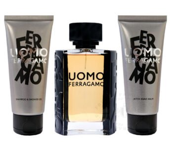 Salvatore Ferragamo Uomo (M) Set Edt 100ml + Shampoo & Shower Gel 100ml + After Shave Balm 100ml
