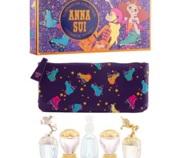 Anna Sui (W) Mini Set EDT 3 X 5ml (Fantasia + Mermaid + Sceret Wish + Sky 2 X 5ml) Cosmetic Pouch