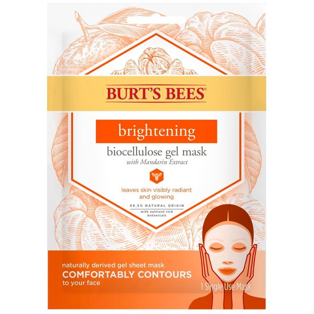 Burts Bees Brightening Biocellulose Gel For Women 1pc Face Mask