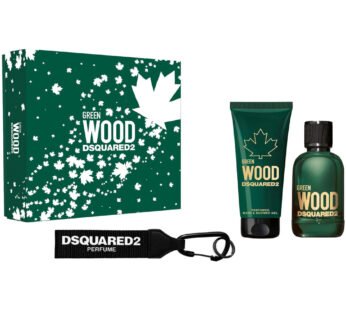 Dsquared2 Green Wood (M) Set Edt 100ml + B & Sg 100ml + Black Key Ring