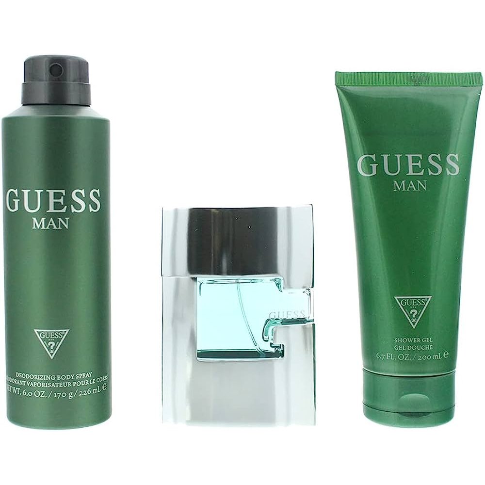 Guess Green (M) Set Edt 75ml + Sg 200ml + Body Spray 226ml (New Pack)