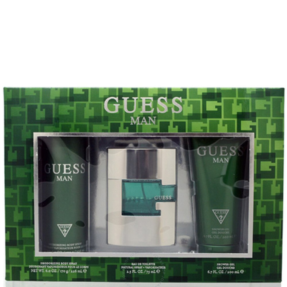 Guess Green (M) Set Edt 75ml + Sg 200ml + Body Spray 226ml (New Pack) - Image 2