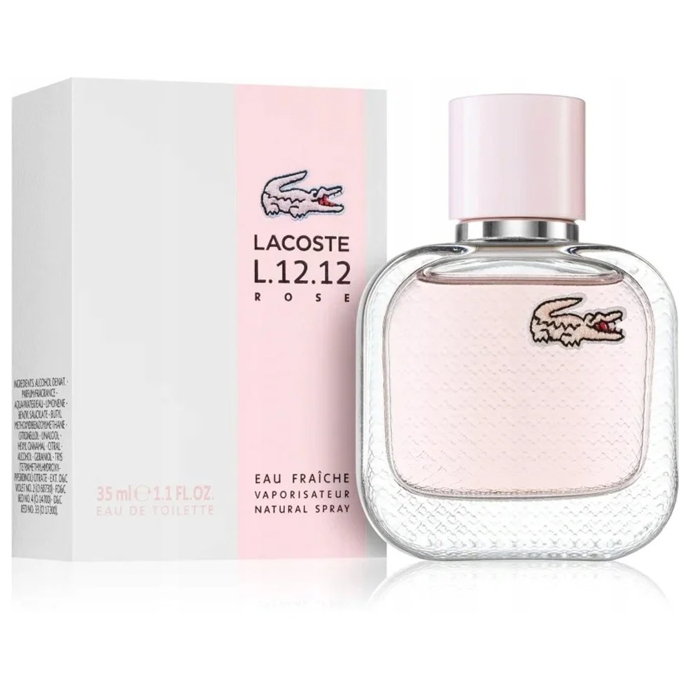 Lacoste L.12.12 Rose Eau Fraiche For Women Eau De Toilette 35ml - Image 2