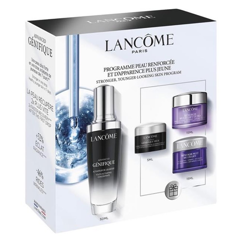 Lancome Advance Genifiqued For Women Set Concentrate 50ml+ Eye Cream 5ml + Renergie Multi-lift Ultra Night Cream 15ml + Day Cream 15ml - Image 2