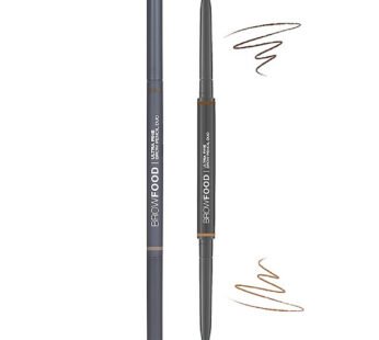 Lashfood Browfood Ultra Fine Brow Pencil Duo Brunette 0.0035oz Eyebrow Pencil