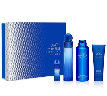 Perry Ellis 360? Very Blue For Men Set Eau De Toilette (100ml + 7.5ml) + Body Spray 200ml + Shower Gel 90ml