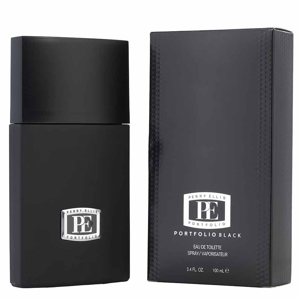Perry Ellis Portfolio Black For Men Eau De Toilette 100ml - Image 2
