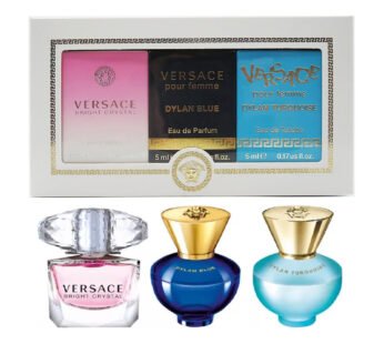 Versace (W) Mini Set 3 X 5ml (Bright Crystal Edt + Dylan Blue Edp + Dylan Turquoise Edt)